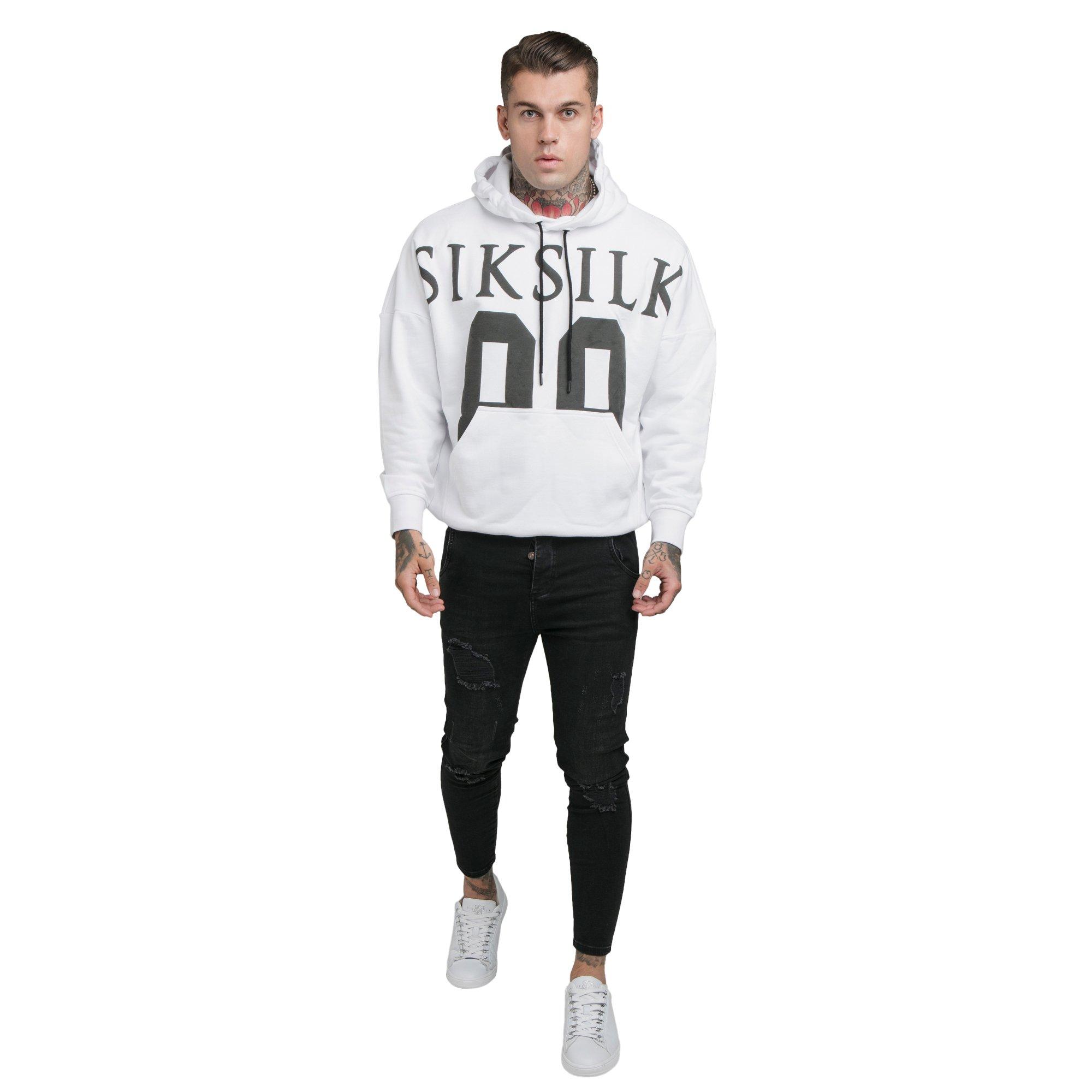 Sik silk clearance white hoodie